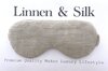Linnen &amp; Silk 100% Hoogwaardig Linnen Blinddoek Slaapoogmasker - Original Linnen