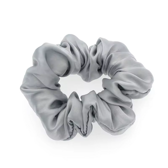 Linnen &amp; Silk 19 Momme Silk Casual Scrunchie 3.5CM M - Satin Zilver