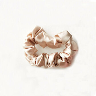 ilks Silk Scrunchie Groot - Beige