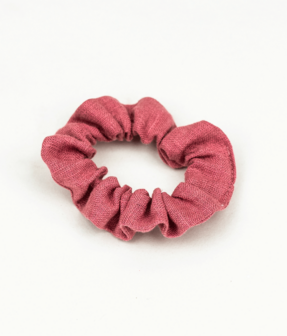 Obumi Linnen Scrunchie - Strawberry Ros&eacute;