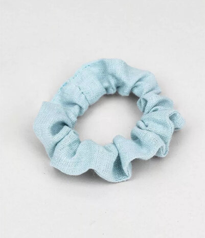 Obumi Linnen Scrunchie - Sky Blue