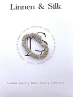 Linnen & Silk 100% Hoogwaardig Linnen Petit Scrunchie 1CM S - Original Linnen