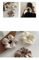 Linnen & Silk 19 Momme Silk Casual Scrunchie 3.5CM M - Satin Zilver