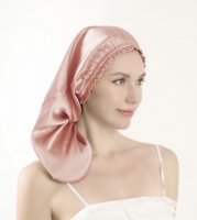 Linnen & Silk 19 Momme Silk "Care Your Hair" Lange Slaapmuts - Satin WarmRosé