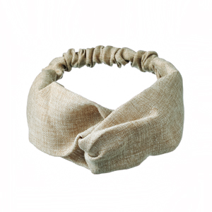 Linnen & Silk 100% Hoogwaardig Linnen "Cherish Your Hair" Kuisstijl Haarband - Phantom Zwart