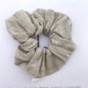 Linnen & Silk 100% Hoogwaardig Linnen Chique Scrunchie 6CM L - Original Linnen