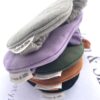 Linnen & Silk 100% Hoogwaardig Linnen Blinddoek Slaapoogmasker - Macaron Paars