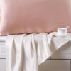 IMG_0688 Linnen & Silk OEKO-TEX Standard100 22Momme 100%6A Pure Zijden Kussensloop-WarmRosé